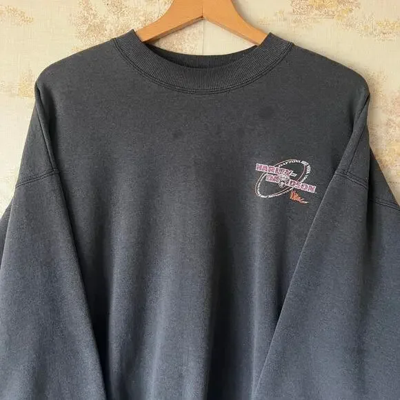 Vintage 90s 1998 Harley Davidson SweatshirtFaded Daytona Bike WeekBoxy XL